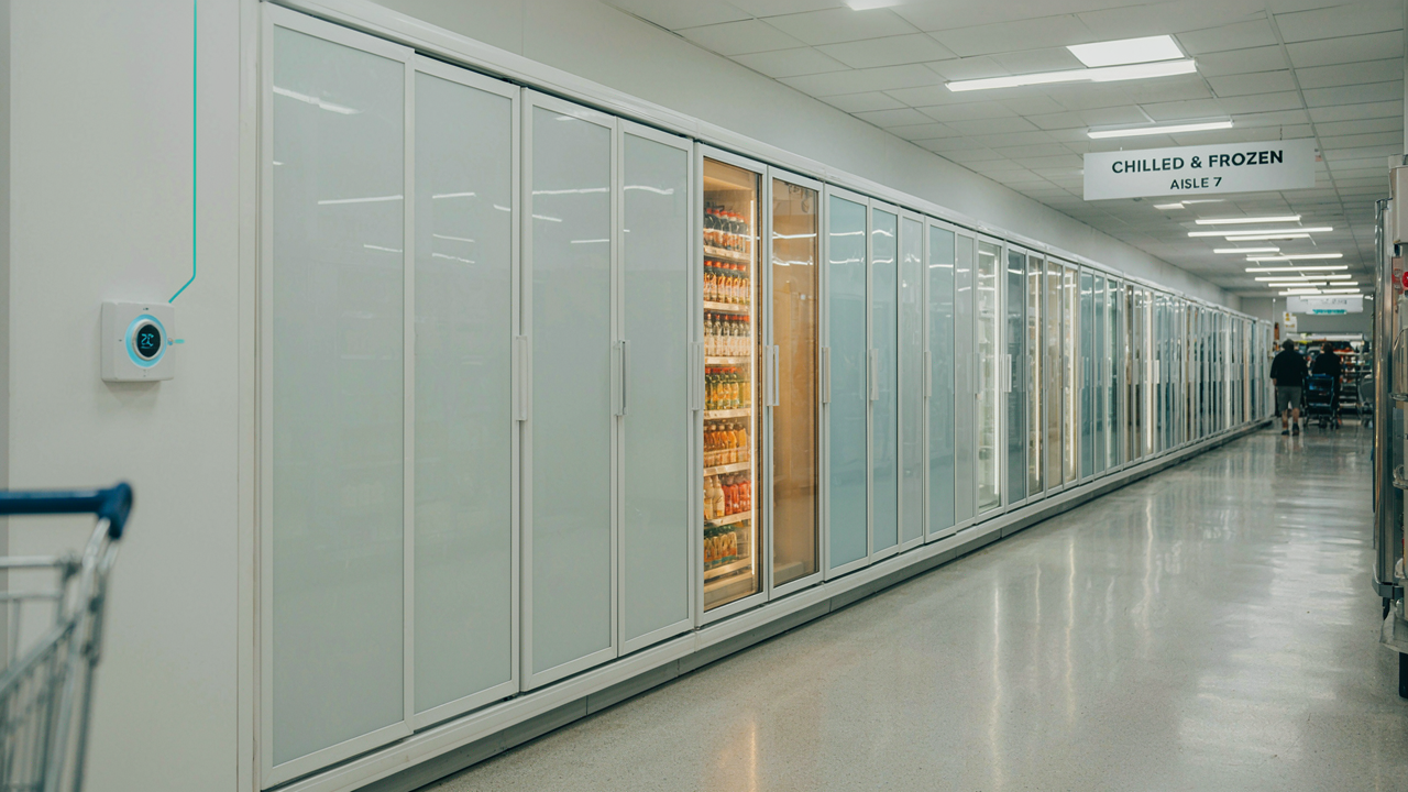 supermarket chilled aisle